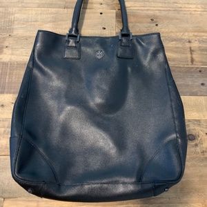 Tory Burch Black Leather Work Bag